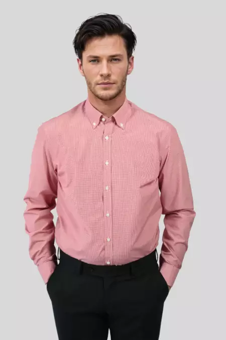 HEMD BUTTON DOWN ROT Comfort