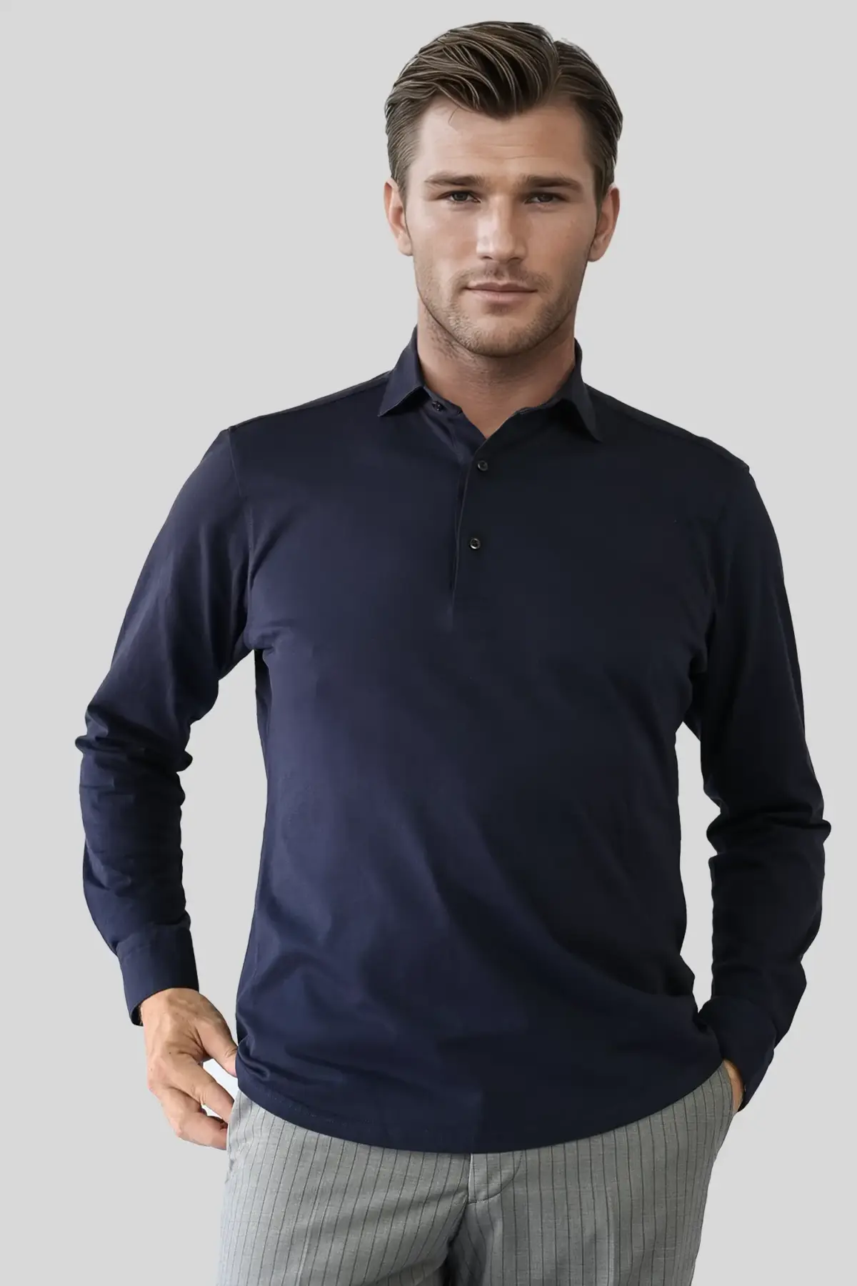 Polo Shirt Marine blau