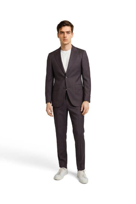Herrenanzug Henk-Gave Slim Fit Bordeaux-Violett