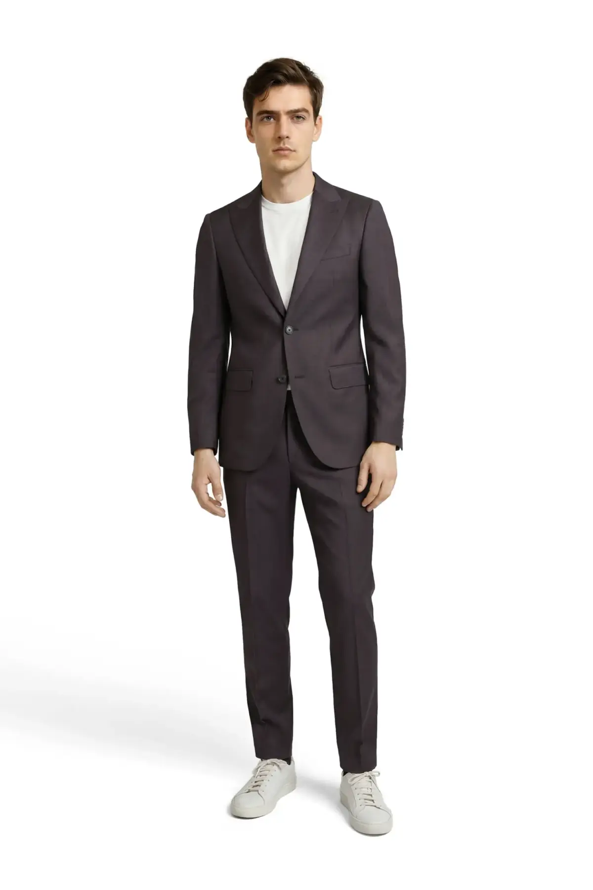 HERRENANZUG HENK-GAVE SLIM FIT BORDEAUX-VIOLETT 240023-3171_4982