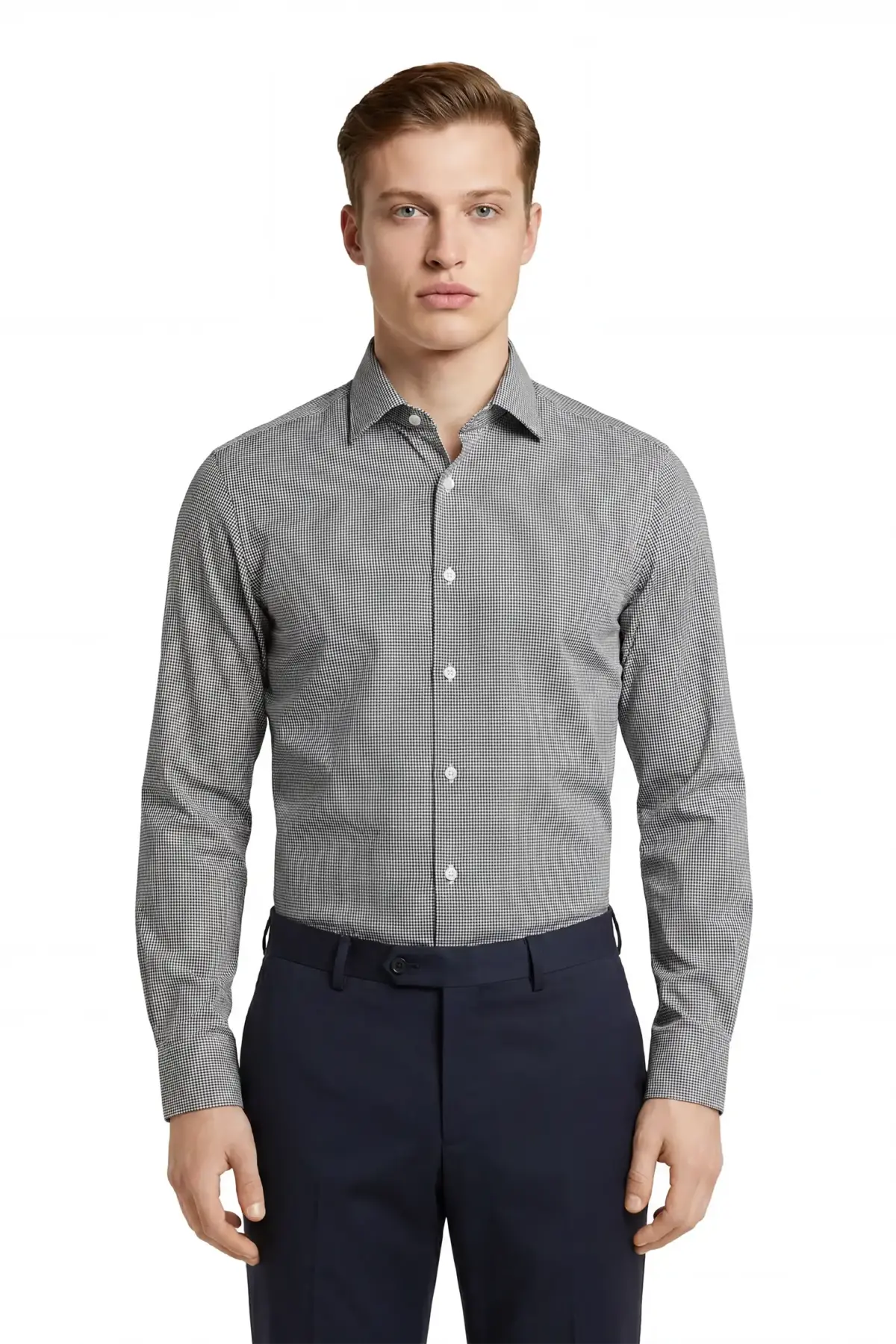 Hemd, Comfort Fit, Kent, KM, kleiner Hahnentritt