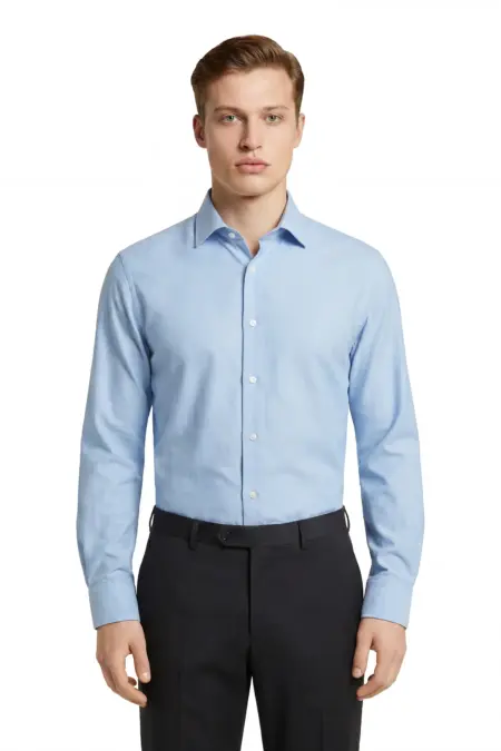 Hemd, Comfort Fit, Kent, KM, blau Flanell