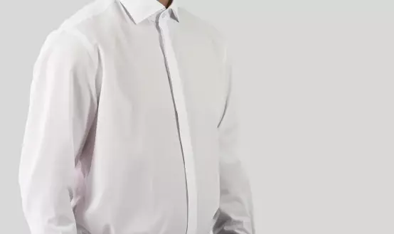 SMOKINGHEMD, HAI-KRAGEN, UMSCHLAGMANSCHETTE, CREME Slim Fit